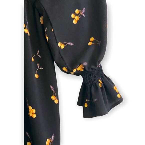 BAUM UND PFERDGARTEN Ariana cherry mini dress, Size 42 EU/12US, Black - Picture 11 of 15